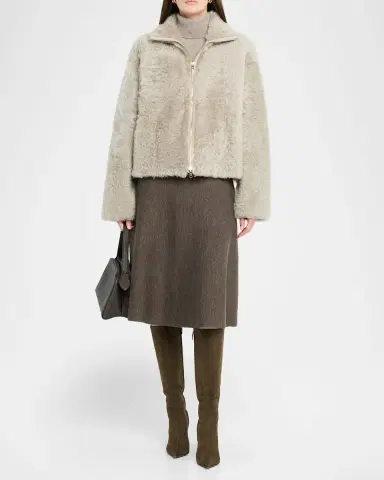 UTZON Jeena Reversible Shearling Jacket | Thumbnail 2 UTZON Jeena Reversible Shearling Jacket | Thumbnail 2
