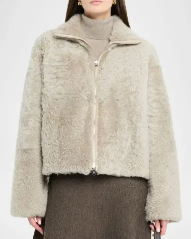 UTZON Jeena Reversible Shearling Jacket | Thumbnail 4 UTZON Jeena Reversible Shearling Jacket | Thumbnail 4