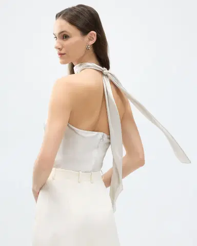 Ralph Lauren Collection Chilton Stretch Silk Charmeuse Top | Thumbnail 5 Ralph Lauren Collection Chilton Stretch Silk Charmeuse Top | Thumbnail 5
