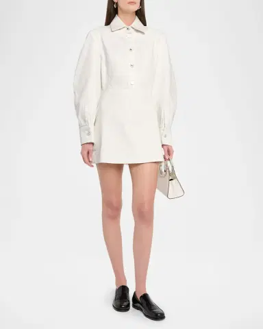 Givenchy Denim Mini Shirtdress | Thumbnail 4 Givenchy Denim Mini Shirtdress | Thumbnail 4