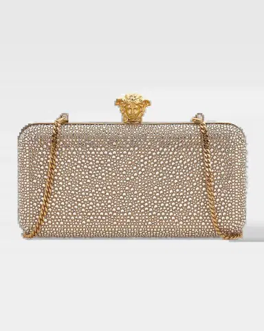 Versace Crystal-Embellished Medusa Clutch Bag | Thumbnail 2 Versace Crystal-Embellished Medusa Clutch Bag | Thumbnail 2