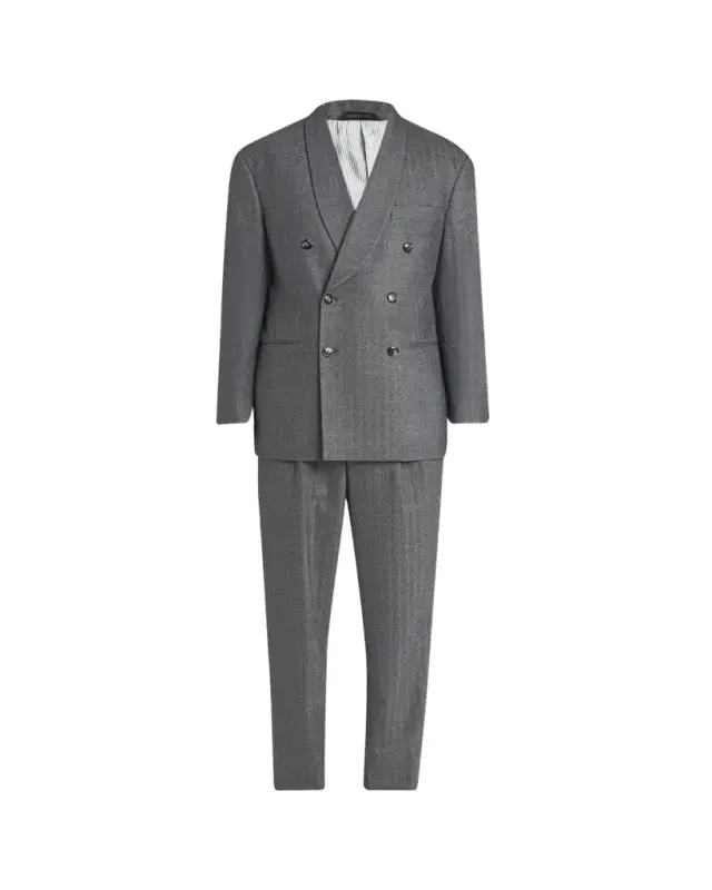 Men's Heritage Line Chevron Wool and Cashmere Double-Breasted Suit Men's Heritage Line Chevron Wool and Cashmere Double-Breasted Suit