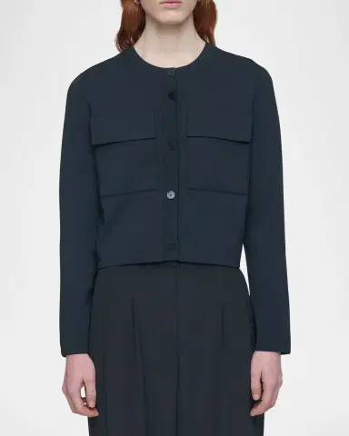 Joseph Viscose Knit Stretch Cardigan Jacket | Thumbnail 4 Joseph Viscose Knit Stretch Cardigan Jacket | Thumbnail 4