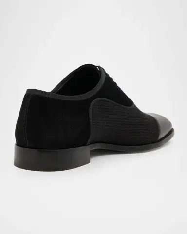 Christian Louboutin Men's Greggory Mixed Media Oxfords | Thumbnail 2 Christian Louboutin Men's Greggory Mixed Media Oxfords | Thumbnail 2