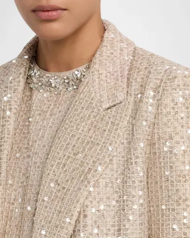 Sachin & Babi Teddi Open-Front Sequin Tweed Blazer | Thumbnail 4 Sachin & Babi Teddi Open-Front Sequin Tweed Blazer | Thumbnail 4