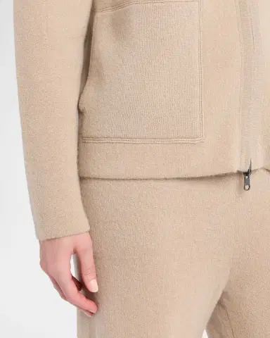 TSE Cashmere Cashmere Reversible Zip-Front Hoodie | Thumbnail 4 TSE Cashmere Cashmere Reversible Zip-Front Hoodie | Thumbnail 4