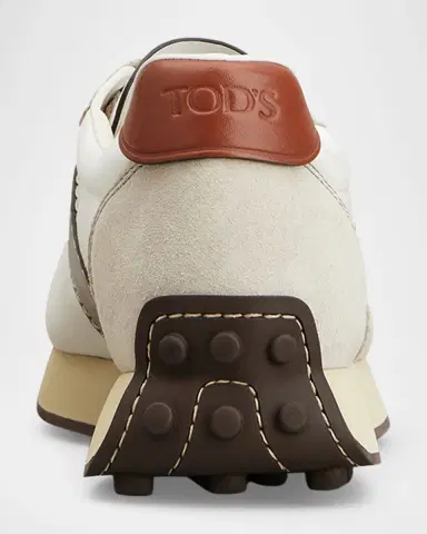 Tod's Sportivo Mixed Leather Trainer Sneakers | Thumbnail 3 Tod's Sportivo Mixed Leather Trainer Sneakers | Thumbnail 3