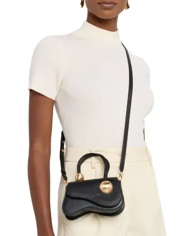 Cult Gaia Kazia Nano Leather Top Handle Bag | Thumbnail 1 Cult Gaia Kazia Nano Leather Top Handle Bag | Thumbnail 1