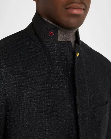 Isaia Men's Woven Textured Blazer | Thumbnail 6 Isaia Men's Woven Textured Blazer | Thumbnail 6
