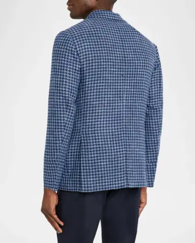 Sartorio Men's Wool and Silk Houndstooth Sport Coat | Thumbnail 2 Sartorio Men's Wool and Silk Houndstooth Sport Coat | Thumbnail 2