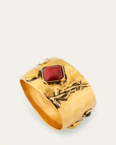 Saint Laurent Cassandre Cabochon Bracelet | Thumbnail 4 Saint Laurent Cassandre Cabochon Bracelet | Thumbnail 4