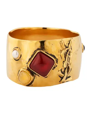 Saint Laurent Cassandre Cabochon Bracelet | Thumbnail 1 Saint Laurent Cassandre Cabochon Bracelet | Thumbnail 1
