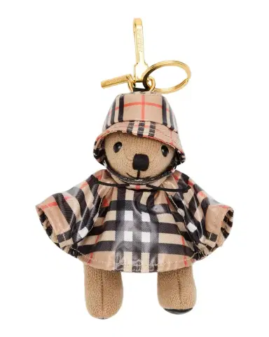 Burberry Thomas Check Raincoat Bear Bag Charm | Thumbnail 1 Burberry Thomas Check Raincoat Bear Bag Charm | Thumbnail 1