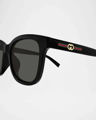 Gucci Lines 55mm Acetate Square Sunglasses | Thumbnail 2 Gucci Lines 55mm Acetate Square Sunglasses | Thumbnail 2