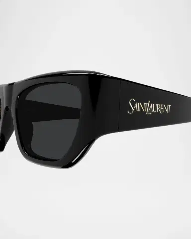 Saint Laurent Vintage Logo 61mm Acetate Square Sunglasses | Thumbnail 2 Saint Laurent Vintage Logo 61mm Acetate Square Sunglasses | Thumbnail 2