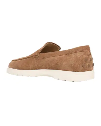 Tod's Men's Suede Rubber-Sole Slipper Loafers | Thumbnail 1 Tod's Men's Suede Rubber-Sole Slipper Loafers | Thumbnail 1