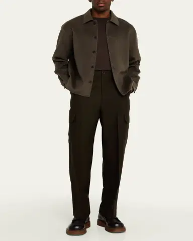 Frame Men's Double-Face Wool Overshirt | Thumbnail 6 Frame Men's Double-Face Wool Overshirt | Thumbnail 6