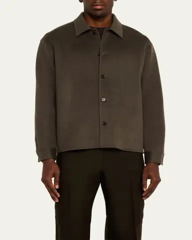 Frame Men's Double-Face Wool Overshirt | Thumbnail 8 Frame Men's Double-Face Wool Overshirt | Thumbnail 8