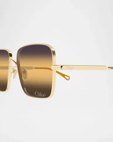 Chloé Aly 53mm Metal Square Sunglasses | Thumbnail 2 Chloé Aly 53mm Metal Square Sunglasses | Thumbnail 2