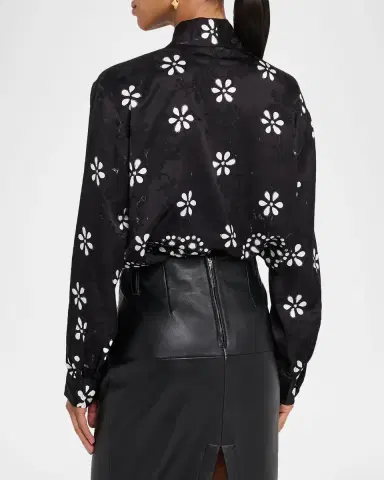 Marc Jacobs Trompe-L 'oeil Long-Sleeve Bow Blouse | Thumbnail 2 Marc Jacobs Trompe-L 'oeil Long-Sleeve Bow Blouse | Thumbnail 2