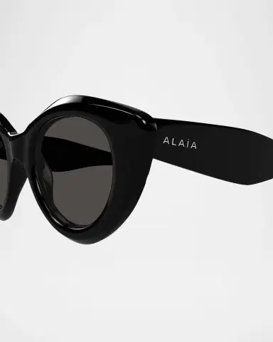 ALAÏA 60mm Rounded Cat-Eye Sunglasses | Thumbnail 2 ALAÏA 60mm Rounded Cat-Eye Sunglasses | Thumbnail 2