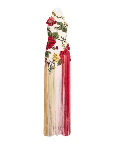 Oscar de la Renta Halter Neck Embroidered Tulle Gown | Thumbnail 1 Oscar de la Renta Halter Neck Embroidered Tulle Gown | Thumbnail 1