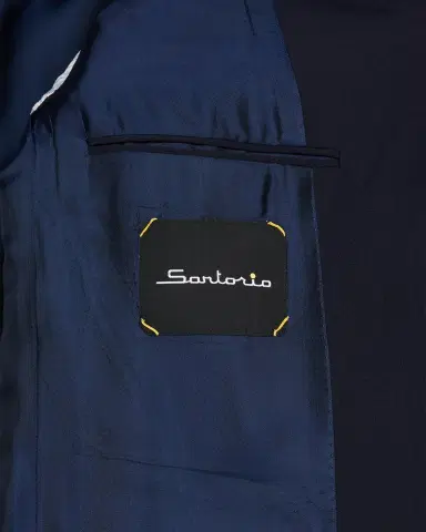 Sartorio Men's Navy Solid Wool Suit | Thumbnail 6 Sartorio Men's Navy Solid Wool Suit | Thumbnail 6