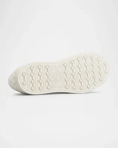 Tod's Men's Grainy Leather Logo Low-Top Sneakers | Thumbnail 5 Tod's Men's Grainy Leather Logo Low-Top Sneakers | Thumbnail 5