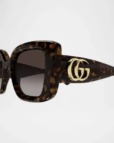 Gucci GG Bag 50mm Acetate Butterfly Sunglasses | Thumbnail 2 Gucci GG Bag 50mm Acetate Butterfly Sunglasses | Thumbnail 2