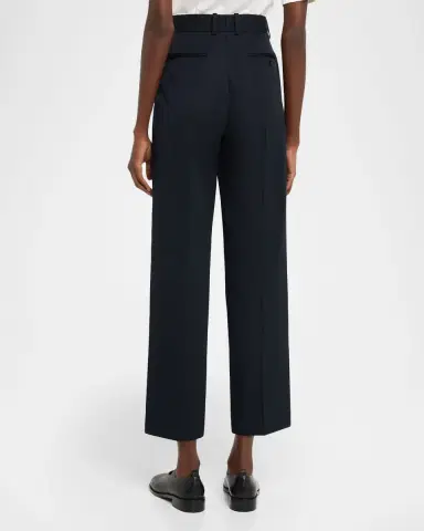The Row Relian Straight-Leg Wool Ankle Pants | Thumbnail 2 The Row Relian Straight-Leg Wool Ankle Pants | Thumbnail 2