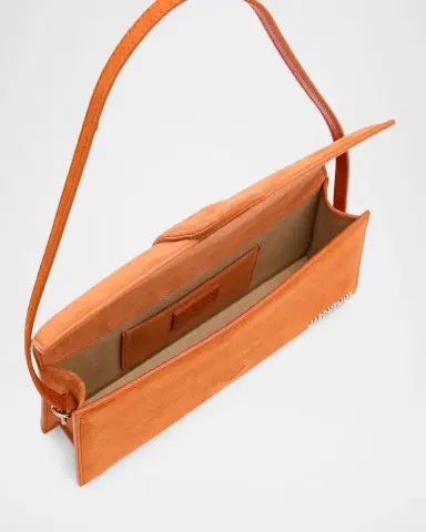 Jacquemus Le Bambino Long Suede Shoulder Bag | Thumbnail 3 Jacquemus Le Bambino Long Suede Shoulder Bag | Thumbnail 3