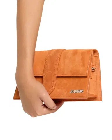 Jacquemus Le Bambino Long Suede Shoulder Bag | Thumbnail 1 Jacquemus Le Bambino Long Suede Shoulder Bag | Thumbnail 1