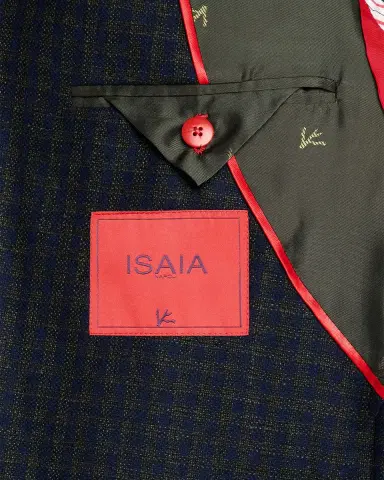 Isaia Men's Check Wool Single-Breasted Sport Coat | Thumbnail 5 Isaia Men's Check Wool Single-Breasted Sport Coat | Thumbnail 5