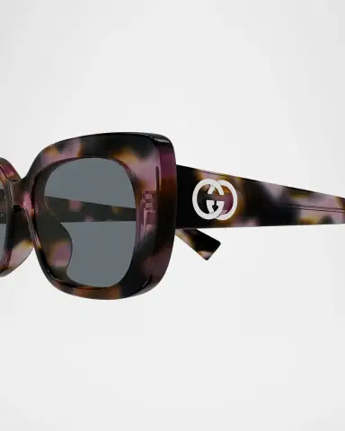 Gucci GG Muse 55mm Acetate Rectangular Sunglasses | Thumbnail 2 Gucci GG Muse 55mm Acetate Rectangular Sunglasses | Thumbnail 2