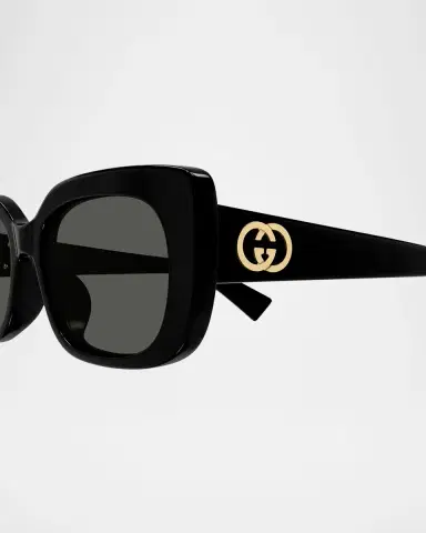 Gucci GG Muse 51mm Acetate Rectangular Sunglasses | Thumbnail 2 Gucci GG Muse 51mm Acetate Rectangular Sunglasses | Thumbnail 2