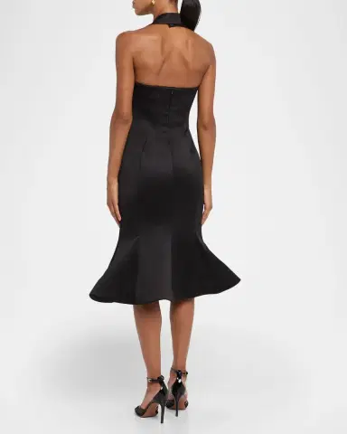 Marc Jacobs Sculpted Satin Halter Dress | Thumbnail 2 Marc Jacobs Sculpted Satin Halter Dress | Thumbnail 2