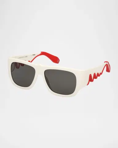Christian Louboutin Men 's LB0016M Acetate Square Sunglasses | Thumbnail 2 Christian Louboutin Men 's LB0016M Acetate Square Sunglasses | Thumbnail 2