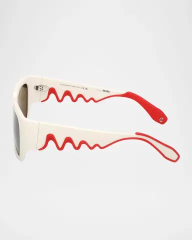 Christian Louboutin Men 's LB0016M Acetate Square Sunglasses | Thumbnail 3 Christian Louboutin Men 's LB0016M Acetate Square Sunglasses | Thumbnail 3