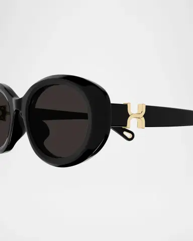 Chloé Marcie 50mm Oval Acetate Sunglasses | Thumbnail 2 Chloé Marcie 50mm Oval Acetate Sunglasses | Thumbnail 2