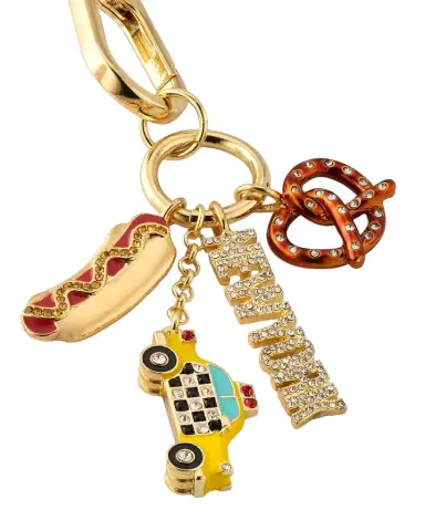 BaubleBar Big Apple Bling Bag Charm | Thumbnail 1 BaubleBar Big Apple Bling Bag Charm | Thumbnail 1
