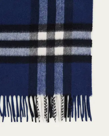 Burberry Men's Cashmere Check Scarf | Thumbnail 4 Burberry Men's Cashmere Check Scarf | Thumbnail 4