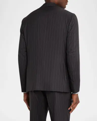 Isaia Men's Wool Pinstripe Slim Two-Piece Suit | Thumbnail 4 Isaia Men's Wool Pinstripe Slim Two-Piece Suit | Thumbnail 4