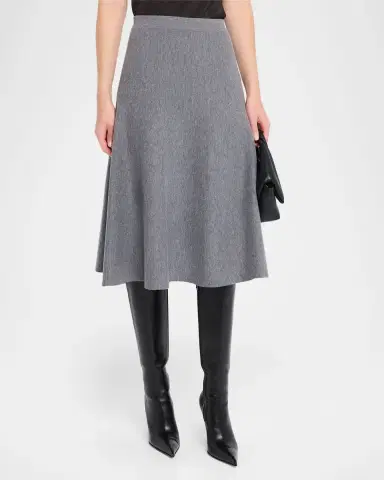 TSE Cashmere A-Line Knit Midi Skirt | Thumbnail 3 TSE Cashmere A-Line Knit Midi Skirt | Thumbnail 3