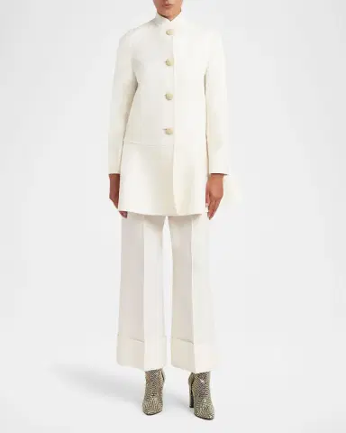 Valentino Garavani V-Logo Pocket Wide-Leg Crop Pants | Thumbnail 2 Valentino Garavani V-Logo Pocket Wide-Leg Crop Pants | Thumbnail 2