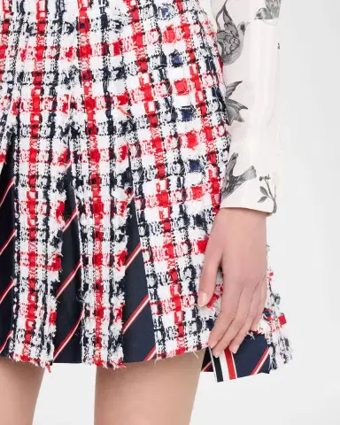 Thom Browne Pleated Tweed Mini Skirt | Thumbnail 5 Thom Browne Pleated Tweed Mini Skirt | Thumbnail 5