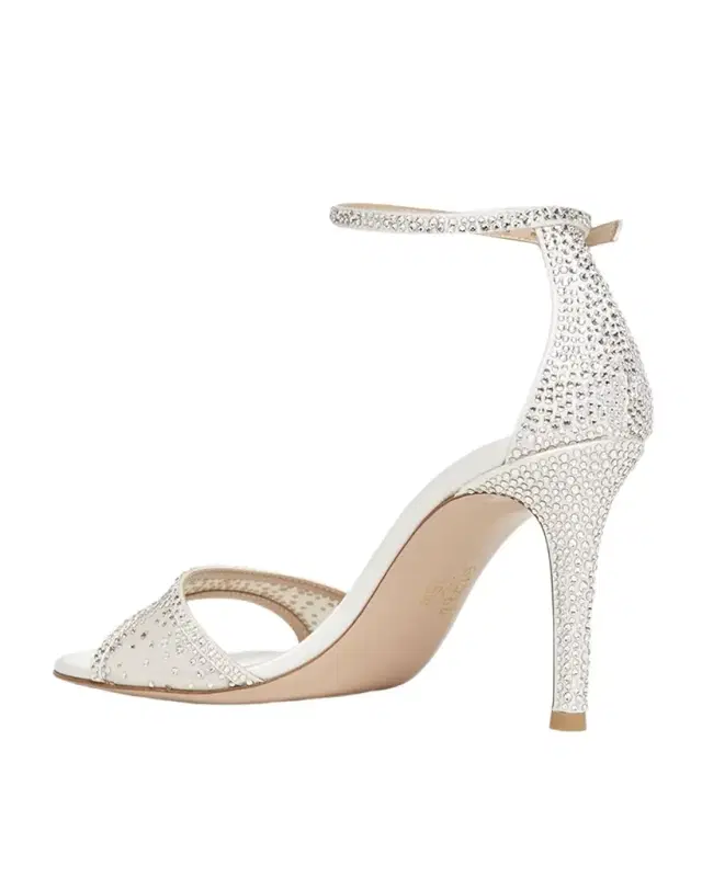Strass Organza Ankle-Strap Cocktail Sandals Strass Organza Ankle-Strap Cocktail Sandals