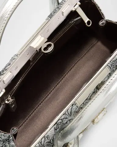 Dolce & Gabbana Marlene Day Mini Embellished Brocade Top-Handle Bag | Thumbnail 3 Dolce & Gabbana Marlene Day Mini Embellished Brocade Top-Handle Bag | Thumbnail 3