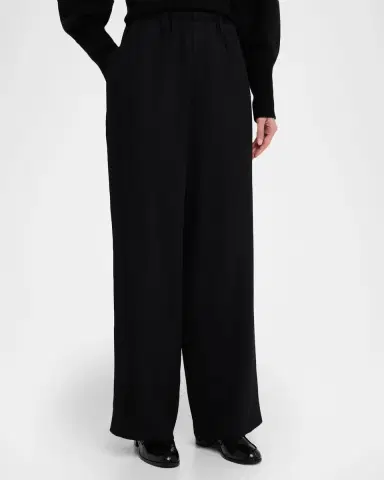 Proenza Schouler Salome Crepe Wide-Leg Pants | Thumbnail 3 Proenza Schouler Salome Crepe Wide-Leg Pants | Thumbnail 3