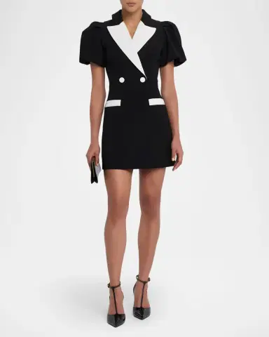 REBECCA VALLANCE Emma Puff-Sleeve Blazer Mini Dress | Thumbnail 2 REBECCA VALLANCE Emma Puff-Sleeve Blazer Mini Dress | Thumbnail 2