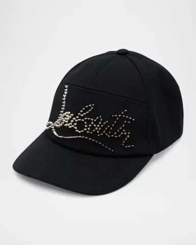 Christian Louboutin Men's Enky Loubishow Canvas Baseball Cap | Thumbnail 3 Christian Louboutin Men's Enky Loubishow Canvas Baseball Cap | Thumbnail 3